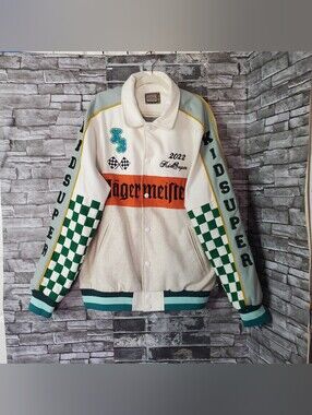 Hip Hop Awards 2023 Bomber Jacket Kidsuper Multicolor Full Zip Wool Blend XXL
